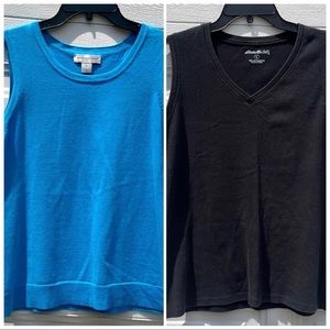 Set of 2 Sweater Vests - Eddie Bauer and Christopher & Banks